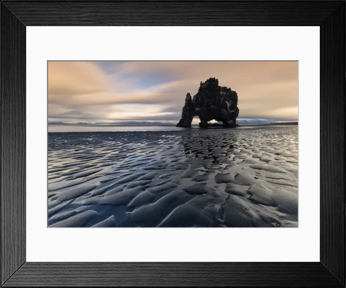 Framed Print : sunset at Hvitserkur, Norduland vestra, Northen Iceland, Europe Framed Print : sunset at Hvitserkur, Norduland vestra, Northen Iceland, Europe