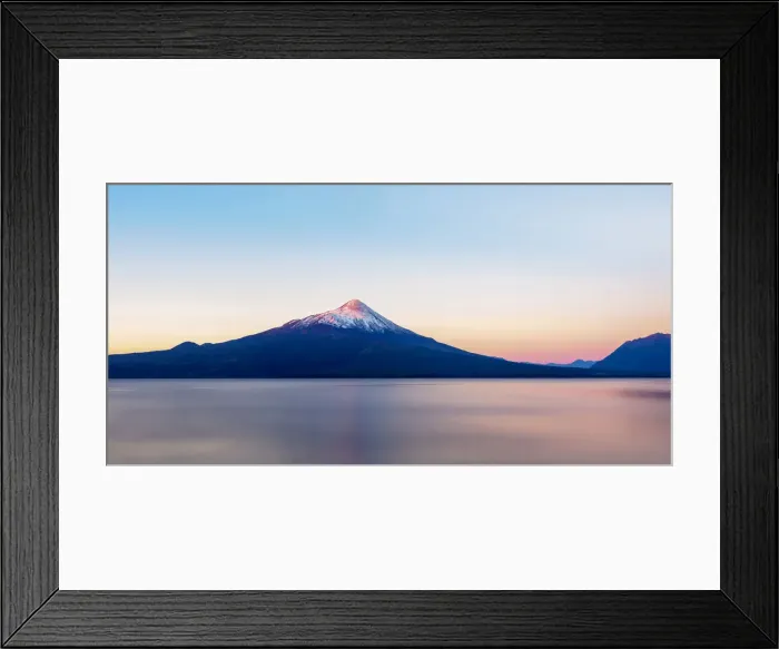 Framed Print : Osorno Volcano and Llanquihue Lake at sunset, Llanquihue Province, Los Lagos Region Framed Print : Osorno Volcano and Llanquihue Lake at sunset, Llanquihue Province, Los Lagos Region