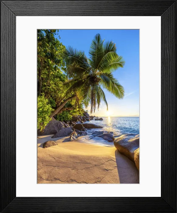 Framed Print : Anse Georgette, Praslin island, Seychelles, Africa Framed Print : Anse Georgette, Praslin island, Seychelles, Africa
