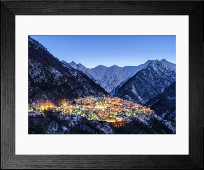 Framed Print : Premana village with its characteristic spoon shape. Premana, Valsassina, Lecco, Lombardy Framed Print : Premana village with its characteristic spoon shape. Premana, Valsassina, Lecco, Lombardy