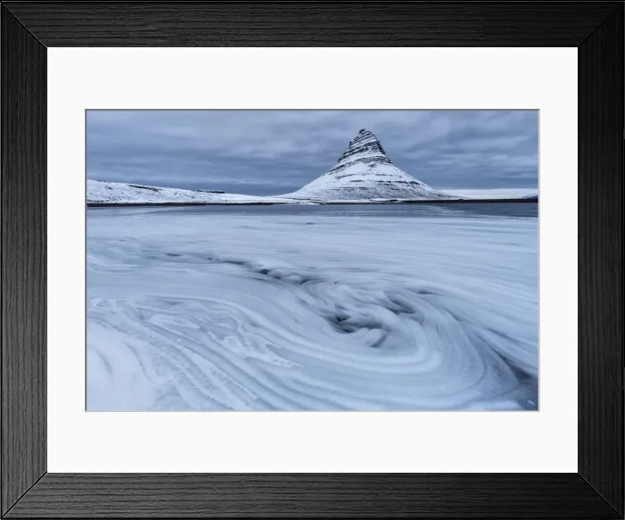 Framed Print : winter sunset at Kirkjufell mountains, Vesturland, Western Iceland, Europe Framed Print : winter sunset at Kirkjufell mountains, Vesturland, Western Iceland, Europe