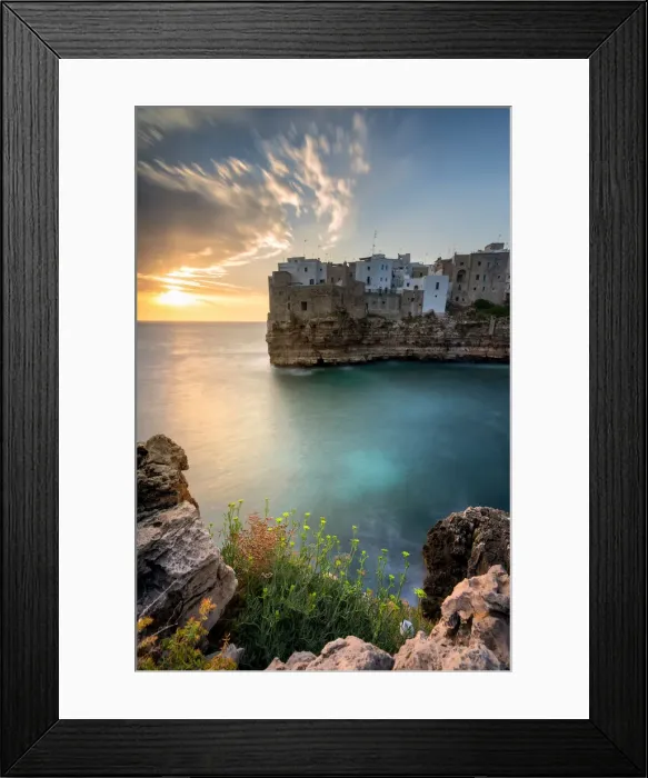 Framed Print : Polignano a Mare, Bari province, Apulia, Italy