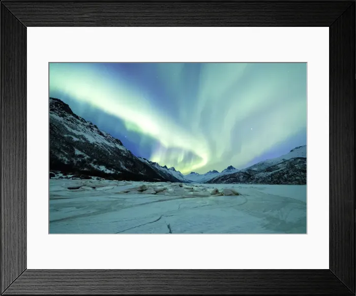 Framed Print : Northern Lights, Olderfjorden, Svolvaer, Lofoten Islands, Norway Framed Print : Northern Lights, Olderfjorden, Svolvaer, Lofoten Islands, Norway