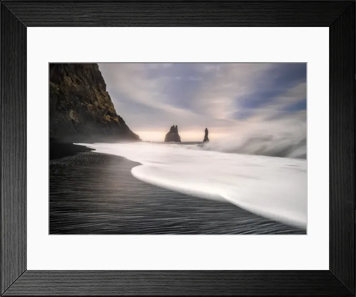 Framed Print : Reynisdrangar, Reynisfjall, Myrdalur, Vik i Myrdal, Vik, Sourland, South Iceland Framed Print : Reynisdrangar, Reynisfjall, Myrdalur, Vik i Myrdal, Vik, Sourland, South Iceland