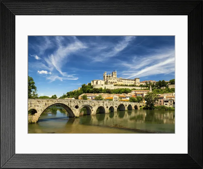 Framed Print : St. Nazaire & Pont Vieux, Beziers, Occitanie, France Framed Print : St. Nazaire & Pont Vieux, Beziers, Occitanie, France
