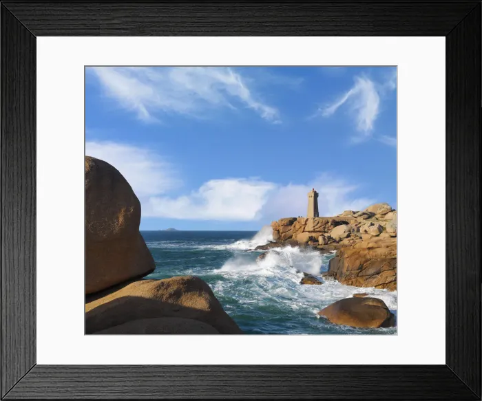 Framed Print : France, Brittany, Cote de Granit Rose (Pink Granite Coast), Cotes d Armor, Tregastel Framed Print : France, Brittany, Cote de Granit Rose (Pink Granite Coast), Cotes d Armor, Tregastel