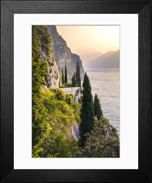 Framed Print : Scenic SS45 road on the west side of Garda Lake. Brescia district, Lombardia, Italy Framed Print : Scenic SS45 road on the west side of Garda Lake. Brescia district, Lombardia, Italy