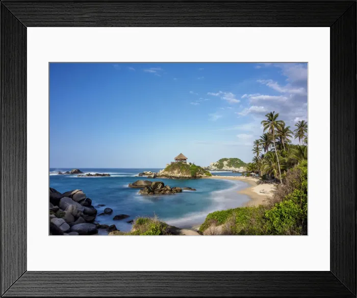 Framed Print : El Cabo San Juan del Guia beach, Tayrona National Natural Park, Magdalena Department Framed Print : El Cabo San Juan del Guia beach, Tayrona National Natural Park, Magdalena Department