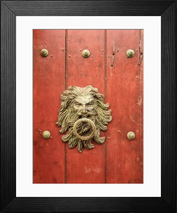 Framed Print : Door Knocker, Old Town, Cartagena, Bolivar Department, Colombia Framed Print : Door Knocker, Old Town, Cartagena, Bolivar Department, Colombia