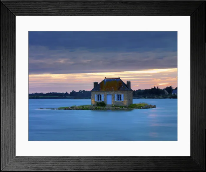 Framed Print : France, Brittany, Morbihan, Belz, Etel river, St Framed Print : France, Brittany, Morbihan, Belz, Etel river, St