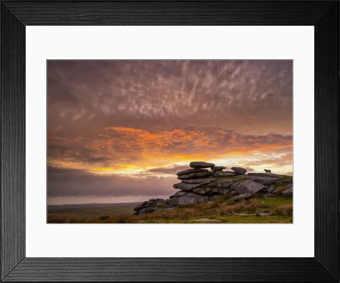 Framed Print : The Cheesewring at Sunset, Bodmin Moor, Cornwall, England Framed Print : The Cheesewring at Sunset, Bodmin Moor, Cornwall, England