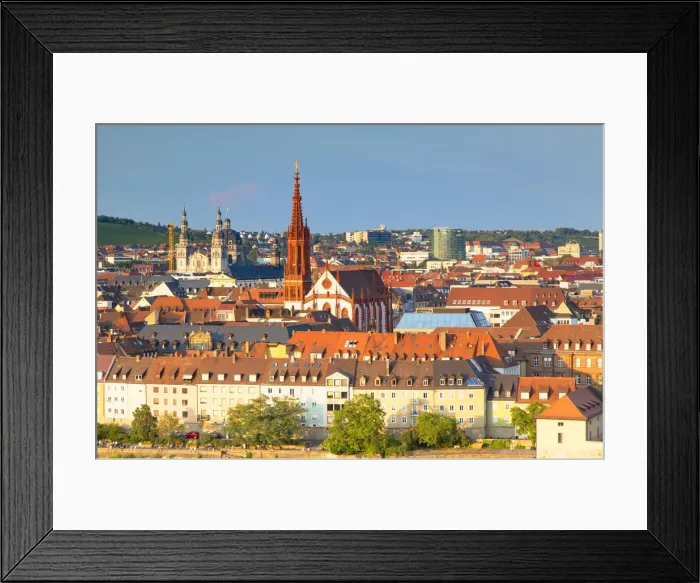 Framed Print : View of Marienkapelle, Wurzburg, Bavaria, Germany Framed Print : View of Marienkapelle, Wurzburg, Bavaria, Germany