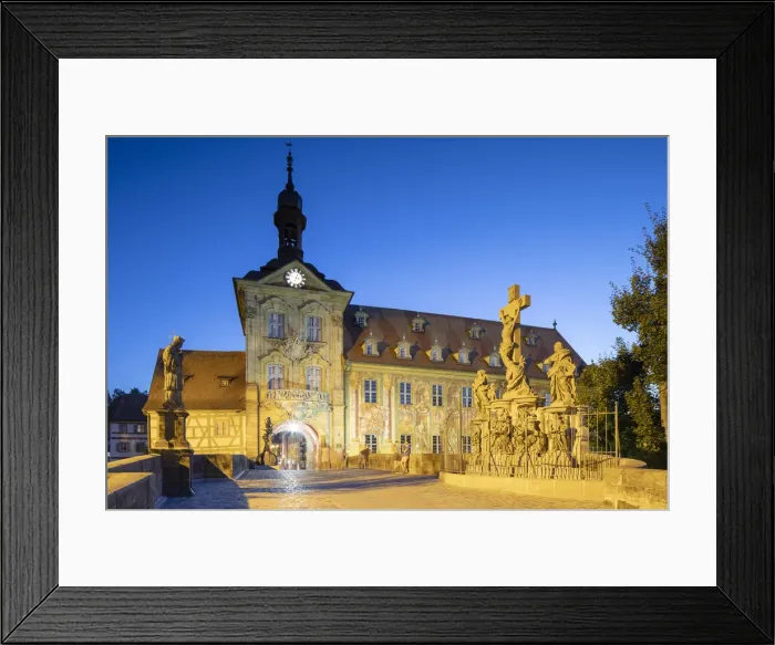 Framed Print : Altes Rathaus (Old Town Hall) at dusk, Bamberg (UNESCO World Heritage Site), Bavaria Framed Print : Altes Rathaus (Old Town Hall) at dusk, Bamberg (UNESCO World Heritage Site), Bavaria