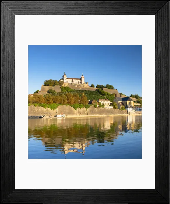 Framed Print : Marienberg Fortress and River Main, Wurzburg, Bavaria, Germany Framed Print : Marienberg Fortress and River Main, Wurzburg, Bavaria, Germany