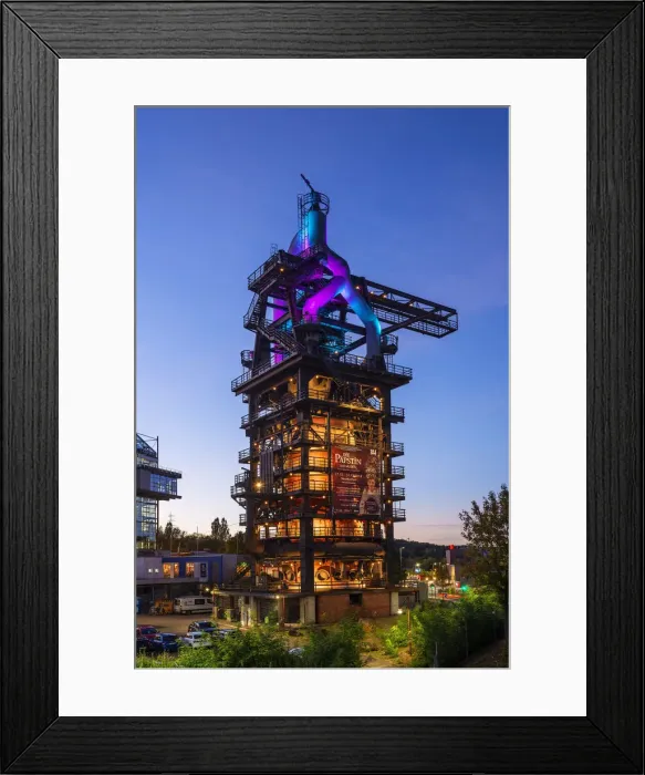 Framed Print : Industrial memorial and cultural center of the old ironworks at Neunkirchen, Saarland Framed Print : Industrial memorial and cultural center of the old ironworks at Neunkirchen, Saarland