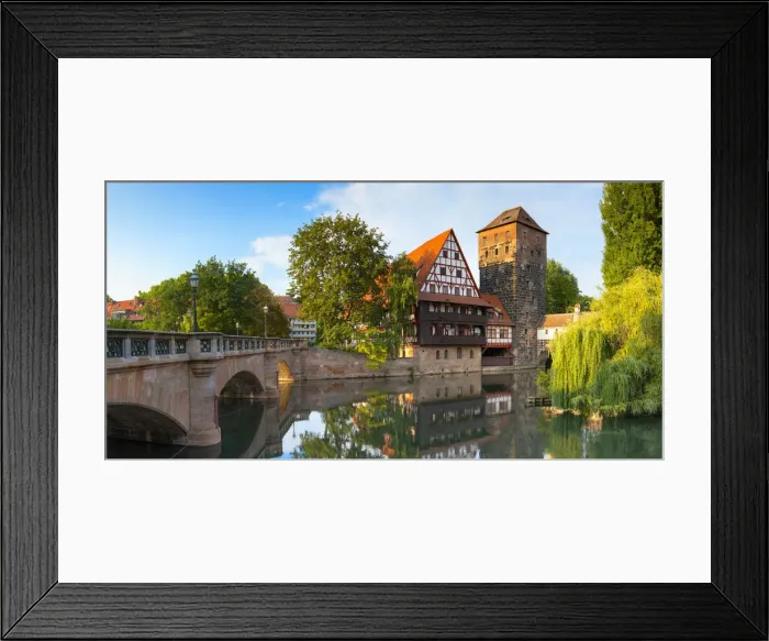 Framed Print : Weinstadel and Maxbrucke along River Pegnitz, Nuremberg, Bavaria, Germany Framed Print : Weinstadel and Maxbrucke along River Pegnitz, Nuremberg, Bavaria, Germany