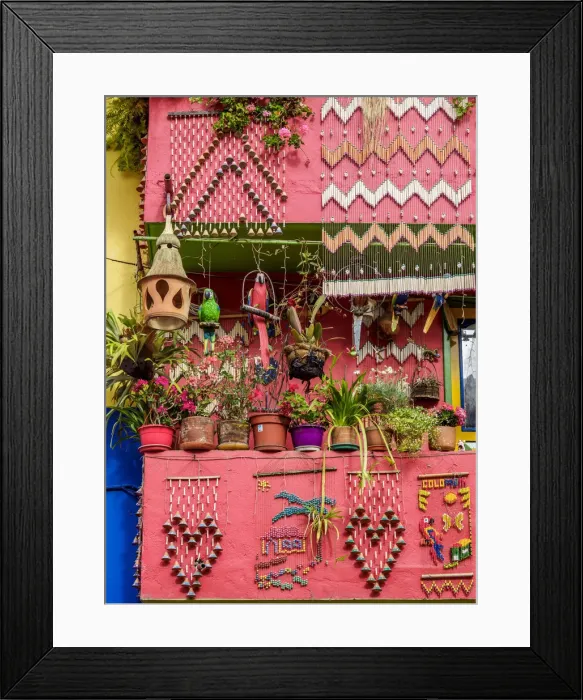 Framed Print : Handicrafts in Raquira, Boyaca Department, Colombia Framed Print : Handicrafts in Raquira, Boyaca Department, Colombia