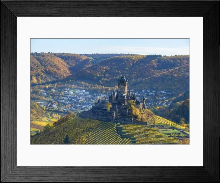 Framed Print : Reichsburg Cochem, Mosel valley, Rhineland-Palatinate, Germany Framed Print : Reichsburg Cochem, Mosel valley, Rhineland-Palatinate, Germany