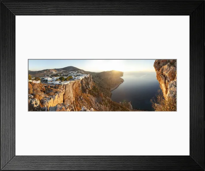 Framed Print : Cliff of Folegandros, Cyclades, Greece Framed Print : Cliff of Folegandros, Cyclades, Greece