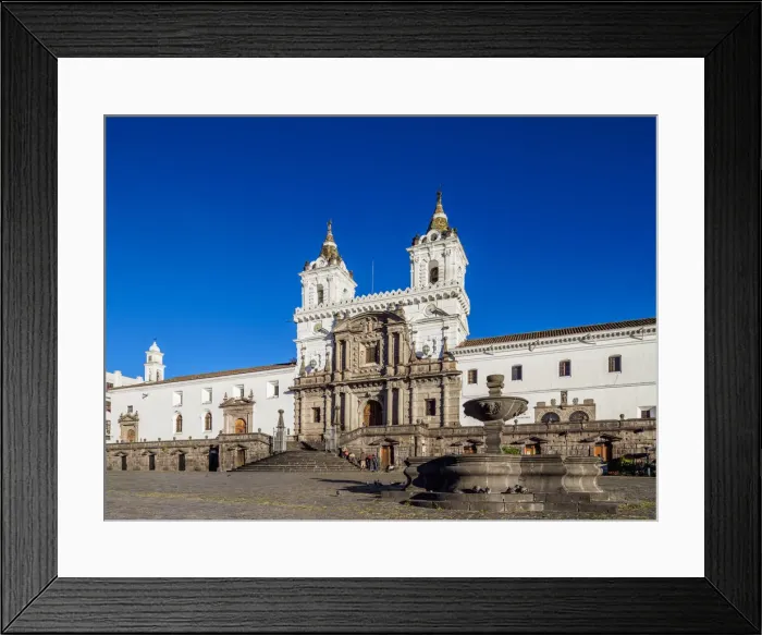 Framed Print : Saint Francis Church and Monastery, Plaza San Francisco, Old Town, Quito, Pichincha Framed Print : Saint Francis Church and Monastery, Plaza San Francisco, Old Town, Quito, Pichincha