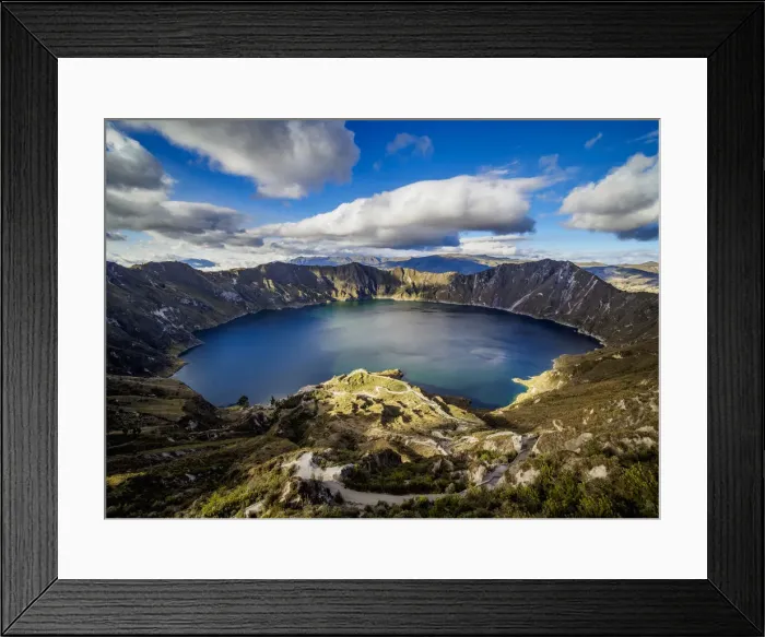Framed Print : Lake Quilotoa, Cotopaxi Province, Ecuador Framed Print : Lake Quilotoa, Cotopaxi Province, Ecuador