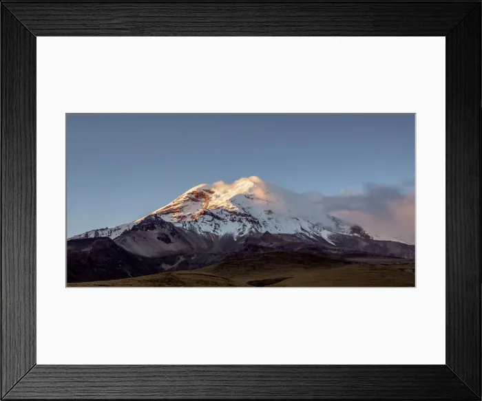 Framed Print : Chimborazo Volcano at sunset, Chimborazo Province, Ecuador Framed Print : Chimborazo Volcano at sunset, Chimborazo Province, Ecuador