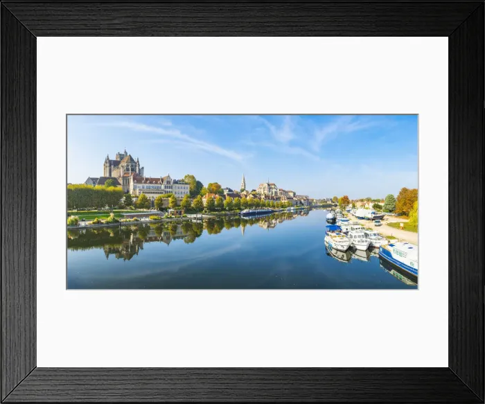 Framed Print : France, Bourgogne-Franche-Comte, Burgundy, Yonne, Auxerre Framed Print : France, Bourgogne-Franche-Comte, Burgundy, Yonne, Auxerre