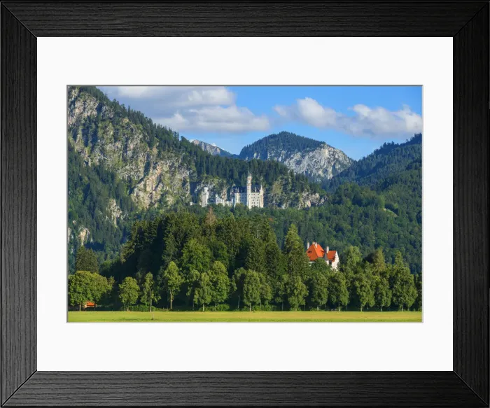 Framed Print : View at Neuschwanstein castle, Schwangau, Bavaria, Germany Framed Print : View at Neuschwanstein castle, Schwangau, Bavaria, Germany
