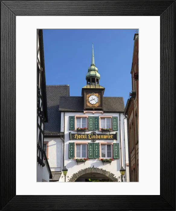 Framed Print : Hotel Lindenwirt, Rudesheim, Rhineland-Palatinate, Germany Framed Print : Hotel Lindenwirt, Rudesheim, Rhineland-Palatinate, Germany