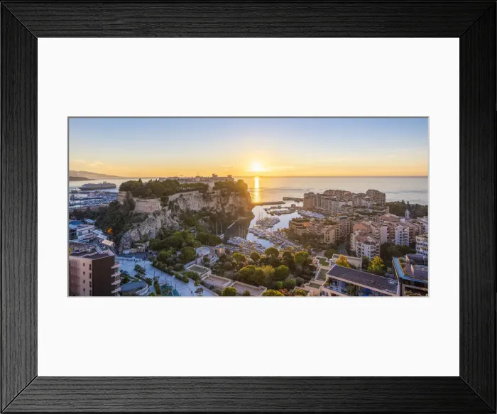 Framed Print : France, Provence-Alpes-Cote d Azur, French Riviera, Alpes-Maritimes, Principality