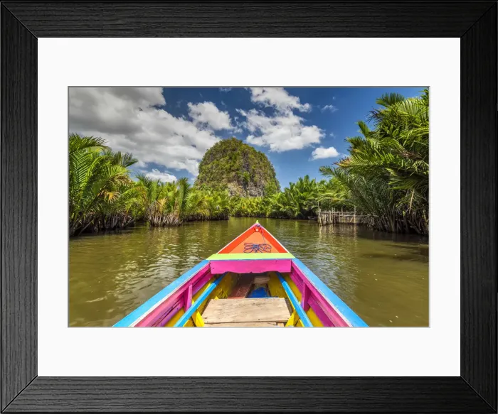 Framed Print : Karst Mountain landscape, Ramang Ramang, Sulawesi, Indonesia