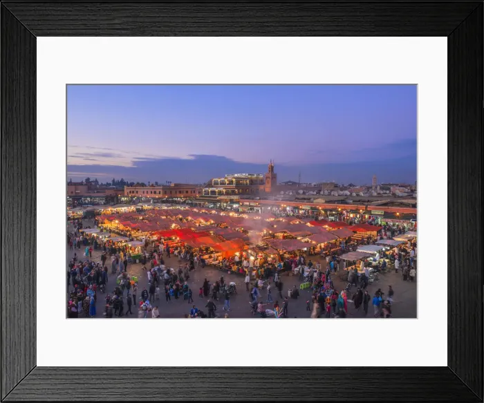 Framed Print : Jemaa el-Fnaa square, Marrakech, Morocco Framed Print : Jemaa el-Fnaa square, Marrakech, Morocco