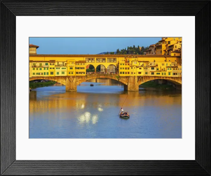 Framed Print : Ponte Vecchio, Florence, Tuscany, Italy, Europe