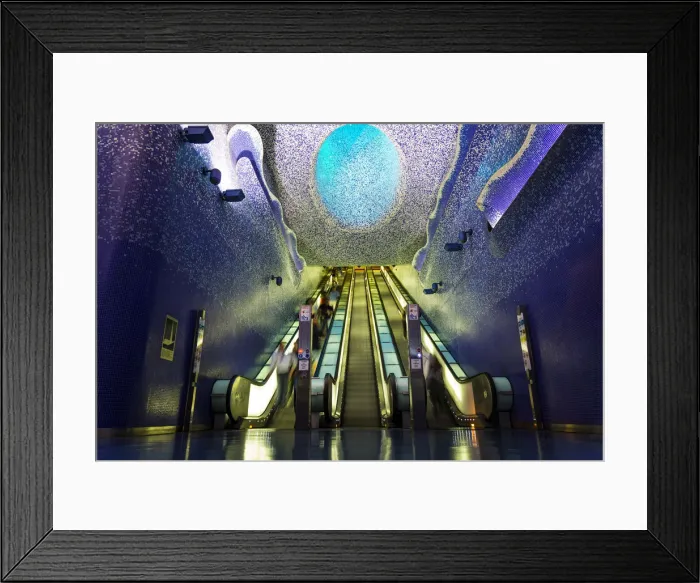 Framed Print : Toledo Underground in Naples, Campania, Italy Framed Print : Toledo Underground in Naples, Campania, Italy