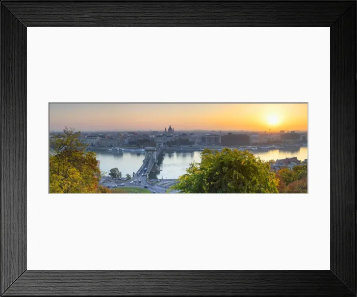 Framed Print : View of Budapest at sunrise, Budapest, Hungary Framed Print : View of Budapest at sunrise, Budapest, Hungary