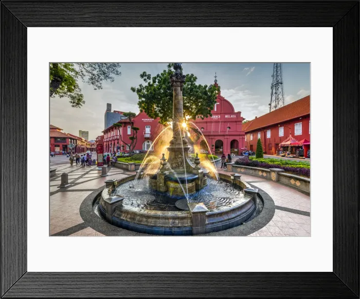 Framed Print : Dutch Square, Christ Church, Malacca City, Malaysia Framed Print : Dutch Square, Christ Church, Malacca City, Malaysia