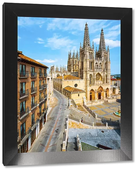 Spain, Castile and Leon, Burgos. The gothic Cathedral of Saint Mary of Burgos