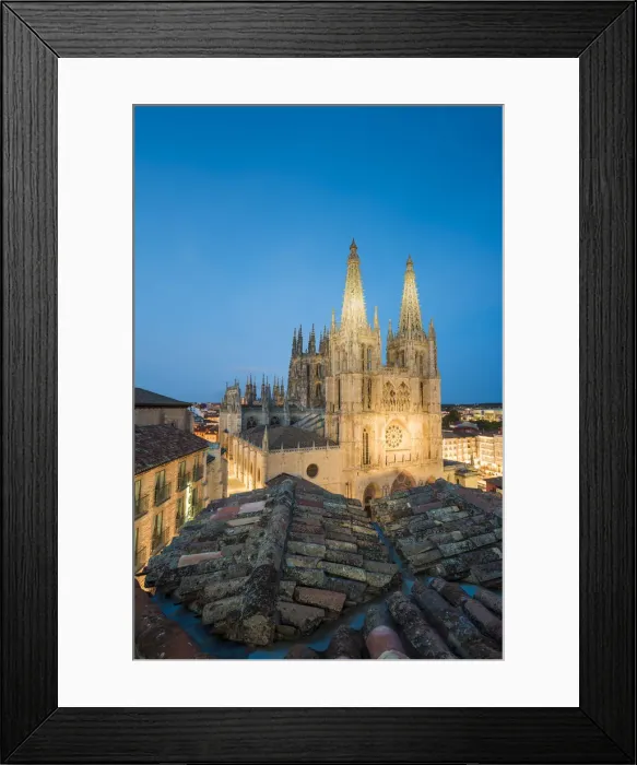 Framed Print : Spain, Castile and Leon, Burgos. The gothic Cathedral of Saint Mary of Burgos