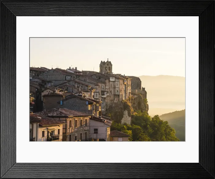 Framed Print : Spain, Castile and Leon, Frias. It is considered the smallest city in Spain
