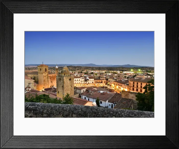 Framed Print : Trujillo and the Plaza Mayor in the evening. Spain Framed Print : Trujillo and the Plaza Mayor in the evening. Spain