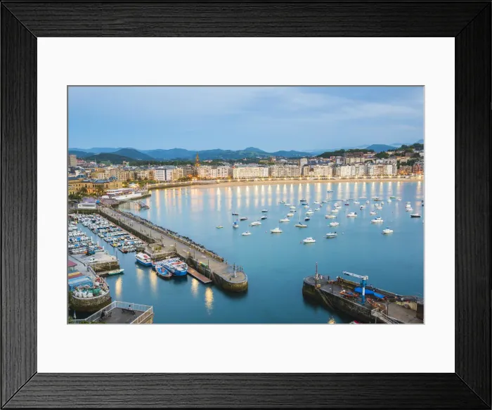 Framed Print : Spain, Basque Country, San Sebastian (Donostia)