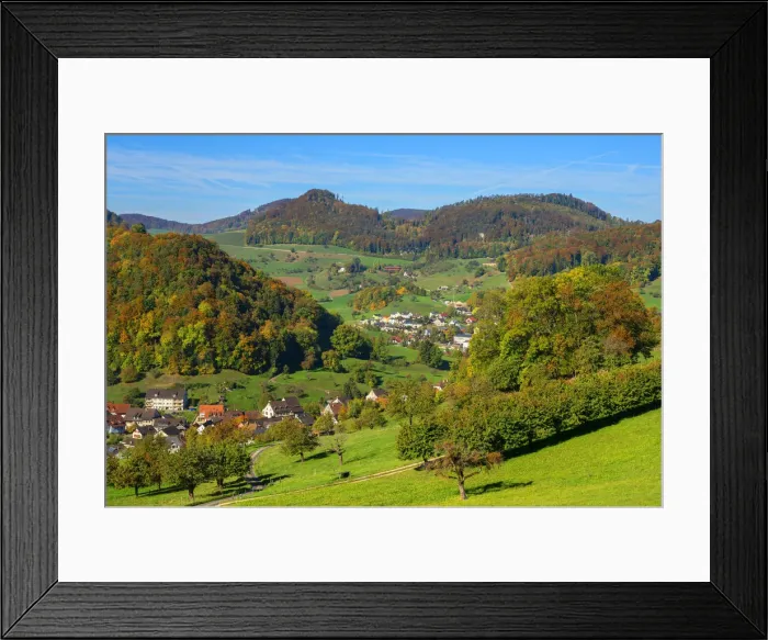 Framed Print : Jura landscape near Reigoldswil, Basel-Country, Switzerland