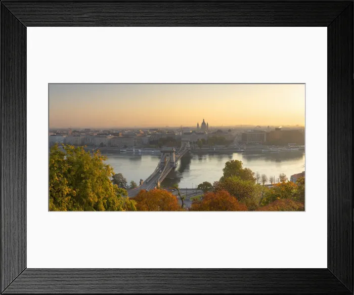 Framed Print : View of Budapest at sunrise, Budapest, Hungary Framed Print : View of Budapest at sunrise, Budapest, Hungary