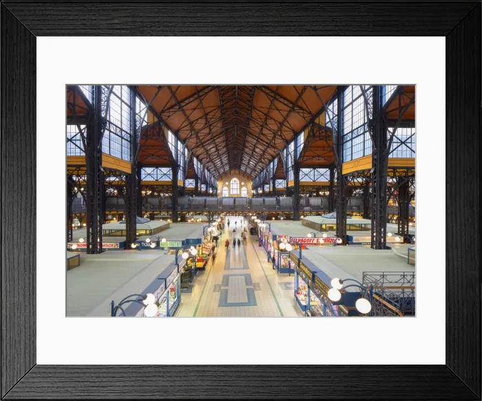 Framed Print : Central Market Hall, Budapest, Hungary Framed Print : Central Market Hall, Budapest, Hungary