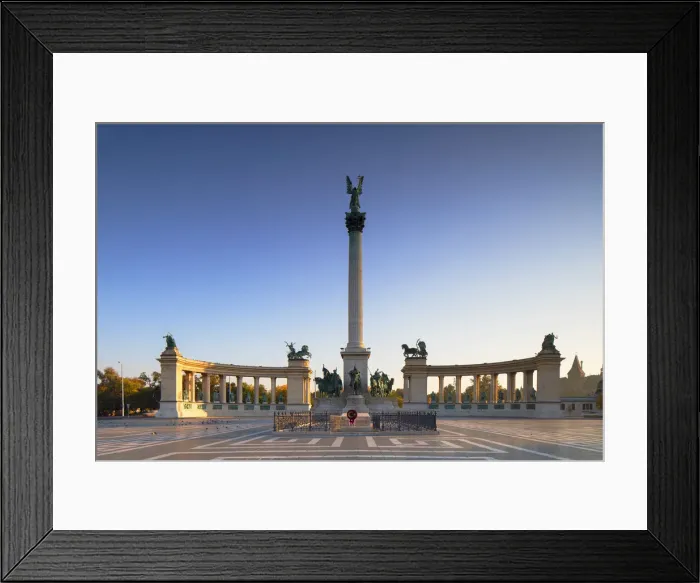 Framed Print : Heroesa Square at sunrise, Budapest, Hungary Framed Print : Heroesa Square at sunrise, Budapest, Hungary