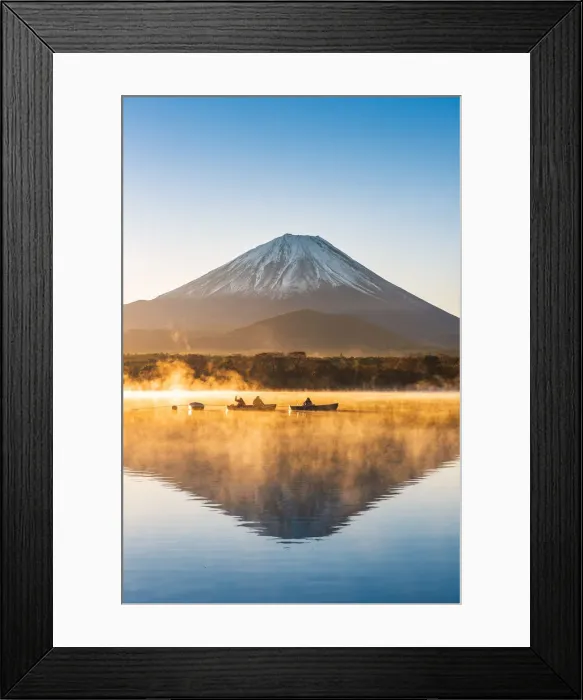 Framed Print : Mt Fuji seen from lake Shoji, Yamanashi Prefecture, Japan Framed Print : Mt Fuji seen from lake Shoji, Yamanashi Prefecture, Japan