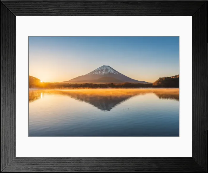 Framed Print : Mt Fuji seen from lake Shoji, Yamanashi Prefecture, Japan Framed Print : Mt Fuji seen from lake Shoji, Yamanashi Prefecture, Japan