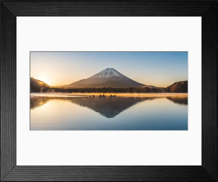 Framed Print : Mt Fuji seen from lake Shoji, Yamanashi Prefecture, Japan Framed Print : Mt Fuji seen from lake Shoji, Yamanashi Prefecture, Japan