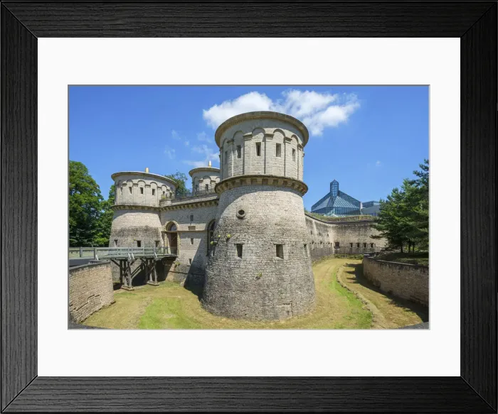 Framed Print : Thoningen fortress with Museum Drei Eichelen, Luxembourg