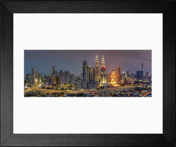 Framed Print : City skyline, Kuala Lumpur, Malaysia